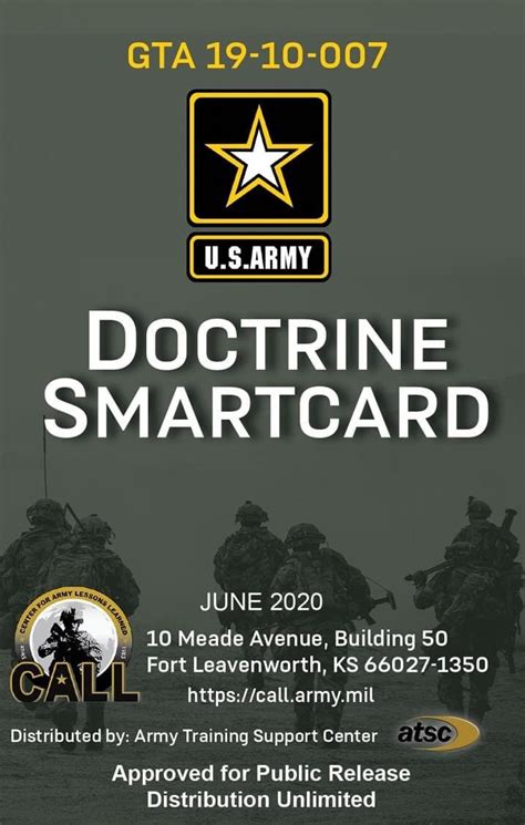 smart cards army|army doctrine smart card.